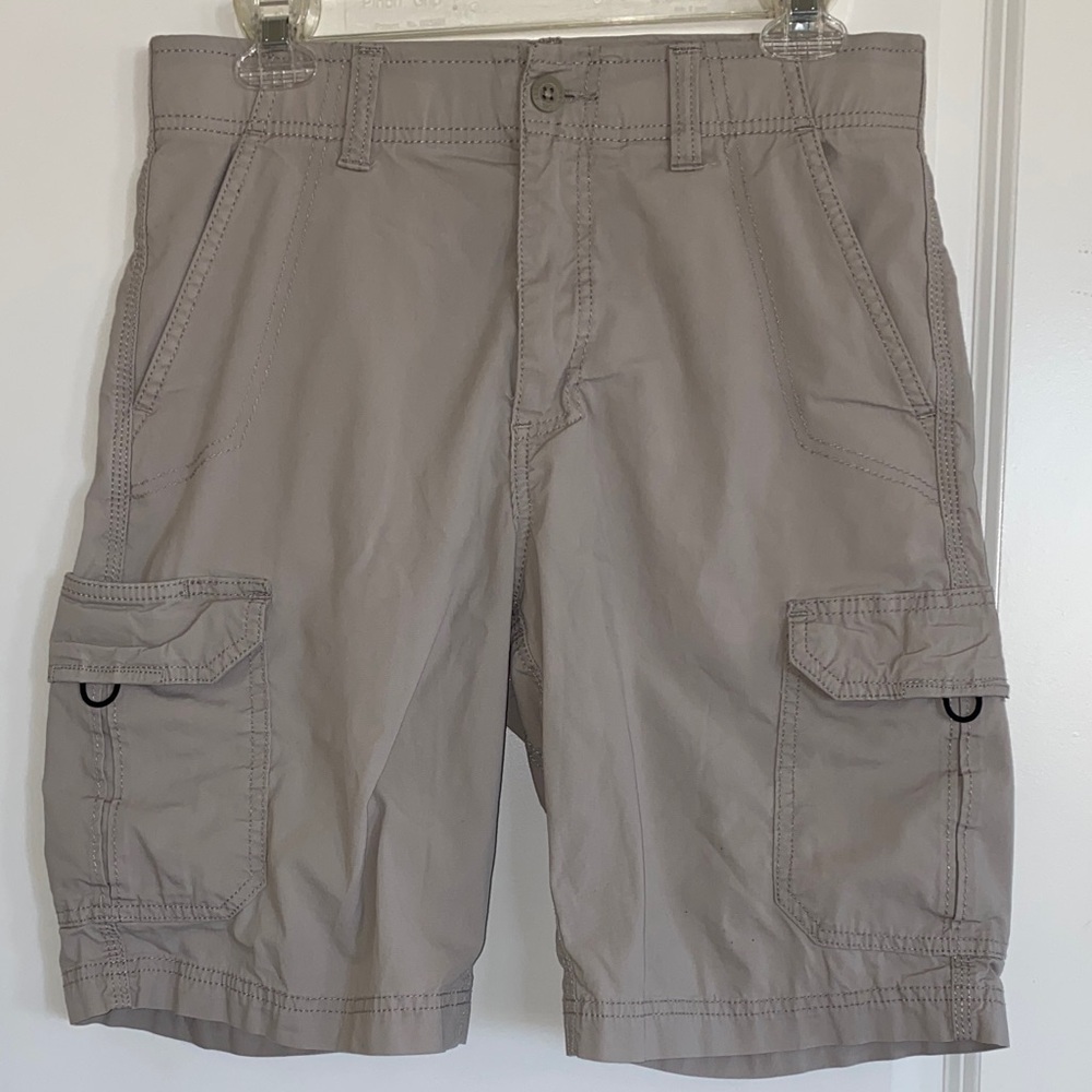 Lee Men's Khaki Hybrid Performance Cargo Shorts Size 30
